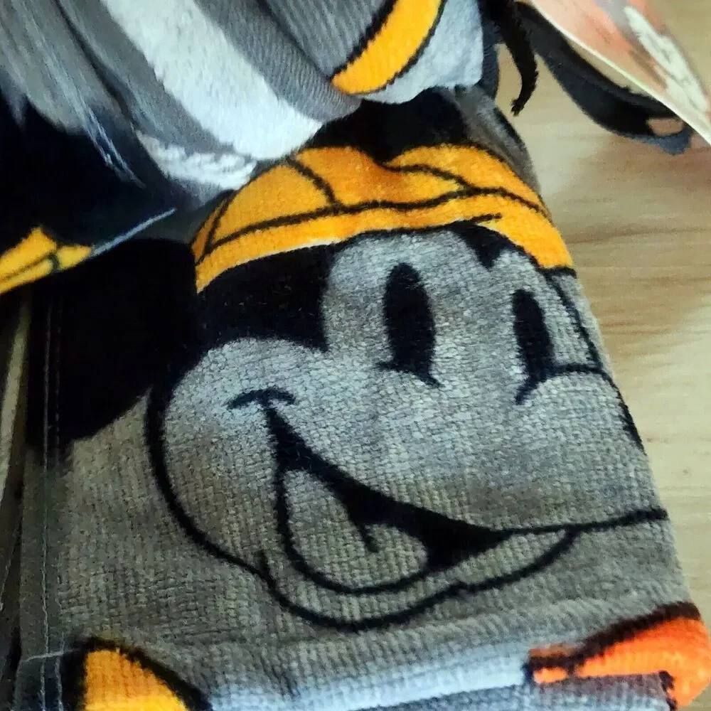 Disney Halloween Mickey Mouse Pluto Gray Hand Towel Set of 2 16